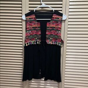 Colorful Embroidered Women's Top
